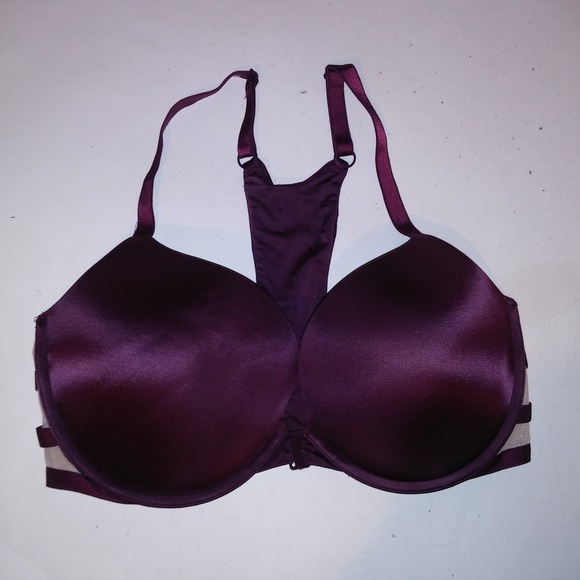 Victoria's Secret Other - Victoria Secret Bra 36DD Very Sexy Push Up Purple Plum Kir Front Close Racerback